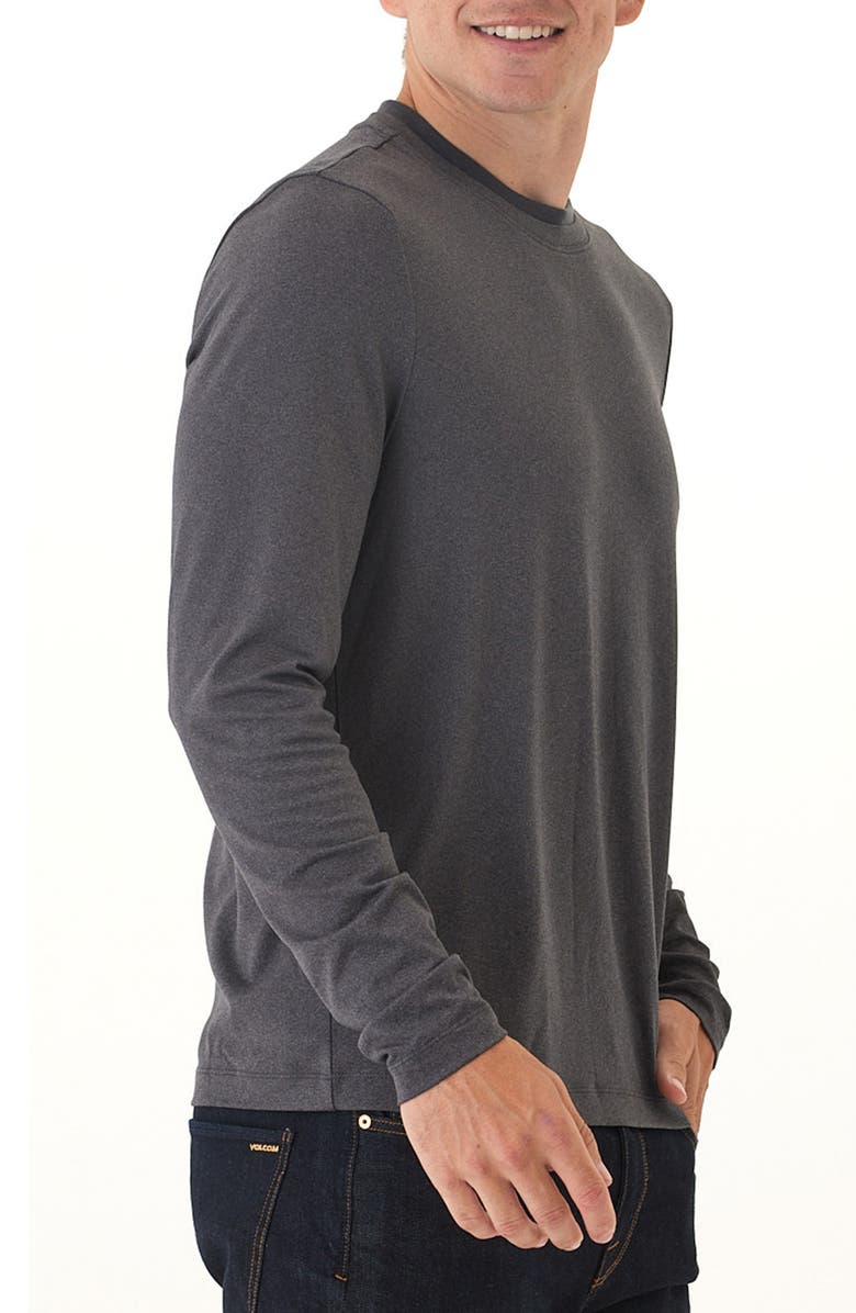 Threads 4 Thought Parker Heather Luxe Long Sleeve T-Shirt, Alternate, color, Heather Charcoal