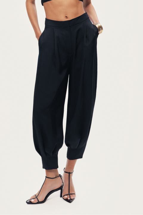 Fluid Balloon-Leg Pants