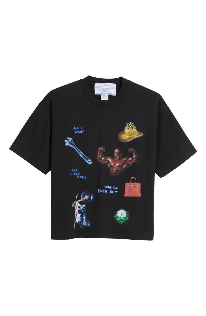 JUNGLES Objects of Desire Oversize Graphic T-Shirt, Alternate, color, 