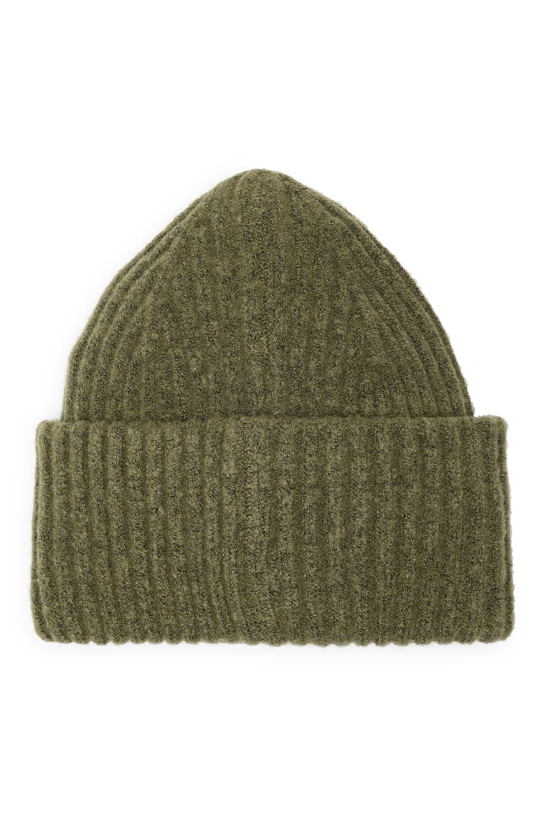 Core Wide Cuff Beanie, Main, color, OLIVE GREEN