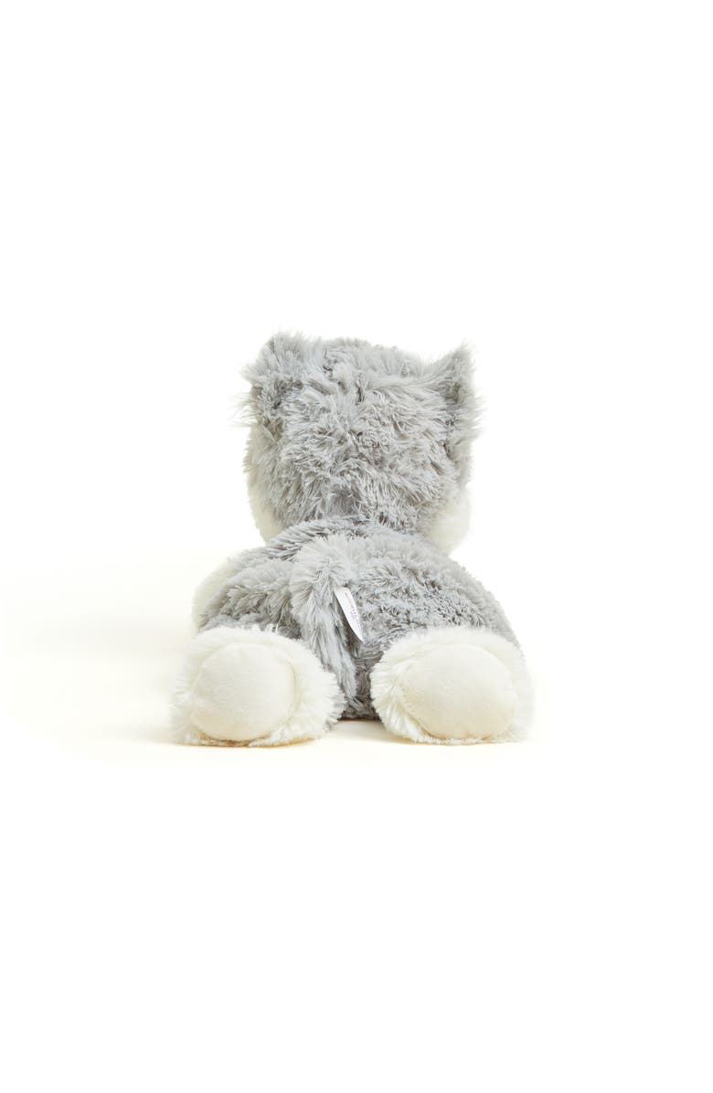 Warmies Laying Down Gray Cat Plush Toy, Alternate, color, Medium Gray