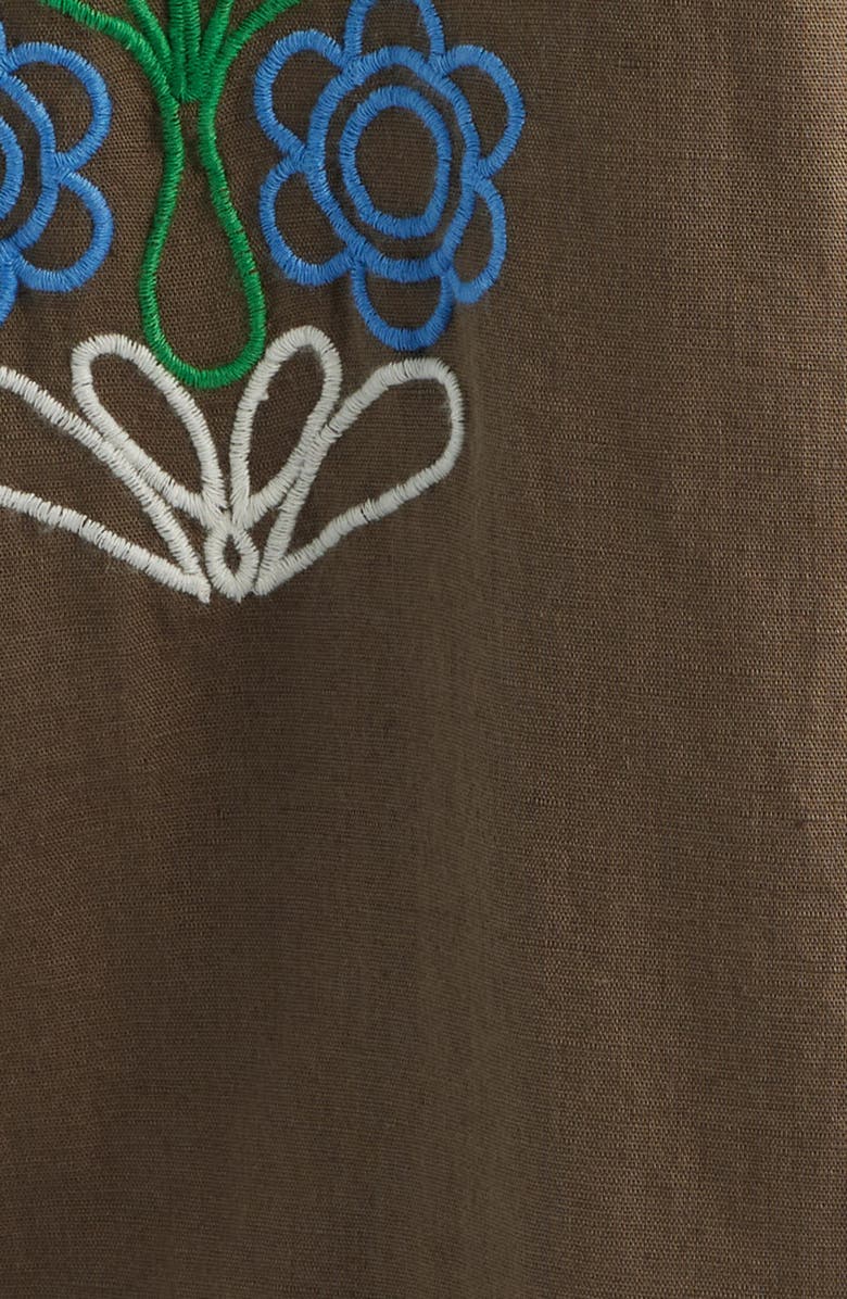 Obey Perry Floral Camp Shirt, Alternate, color, Canteen