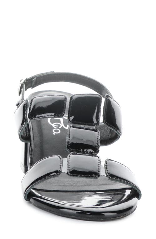Bos. & Co. Glow Slingback Sandal In Black Patent/black Patent