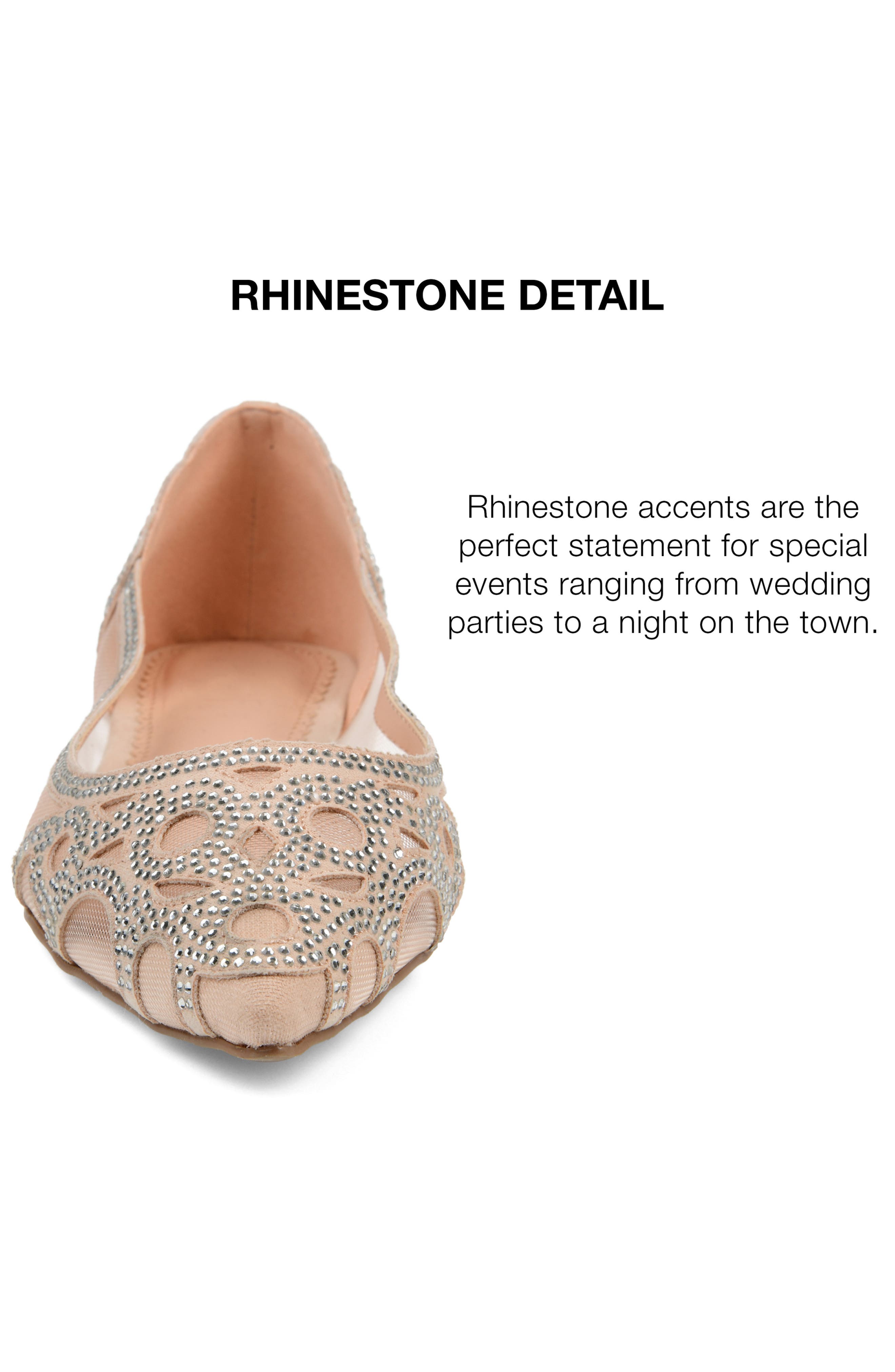 Batavia Rhinestone Flat, Alternate, color, NUDE