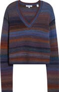Veronica Beard Diora Stripe Wool Blend Sweater