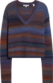 Veronica Beard Diora Stripe Wool Blend Sweater