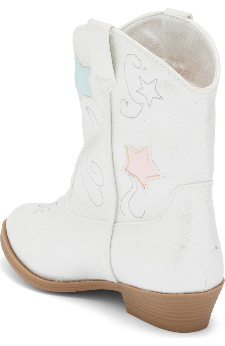 Harper Canyon Kids' Chelsee Star Western Boot, Alternate, color, Silver Metallic