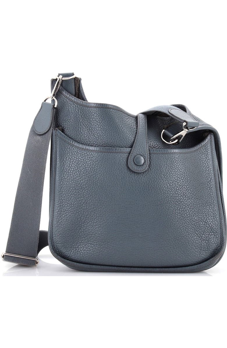 Pre-Owned Hermes Evelyne Bag Gen II Epsom PM, Alternate, color, Bleu Orage