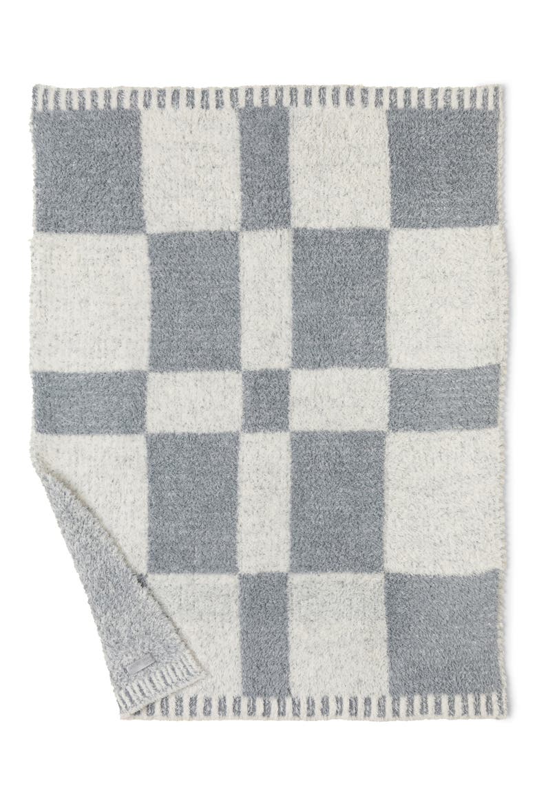 CozyChic® Check Stroller Blanket, Main, color, MOONBEAN/ CREAM