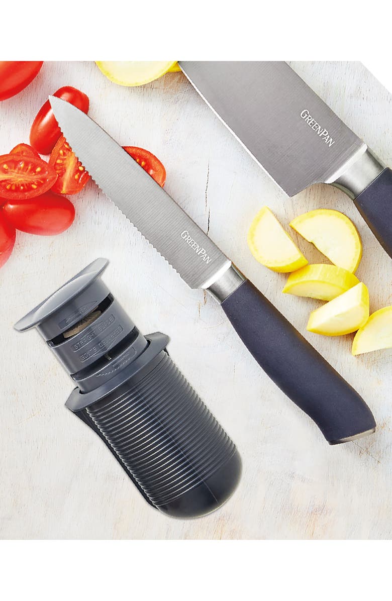 GreenPan Pull-Through Knife Sharpener, Alternate, color, 