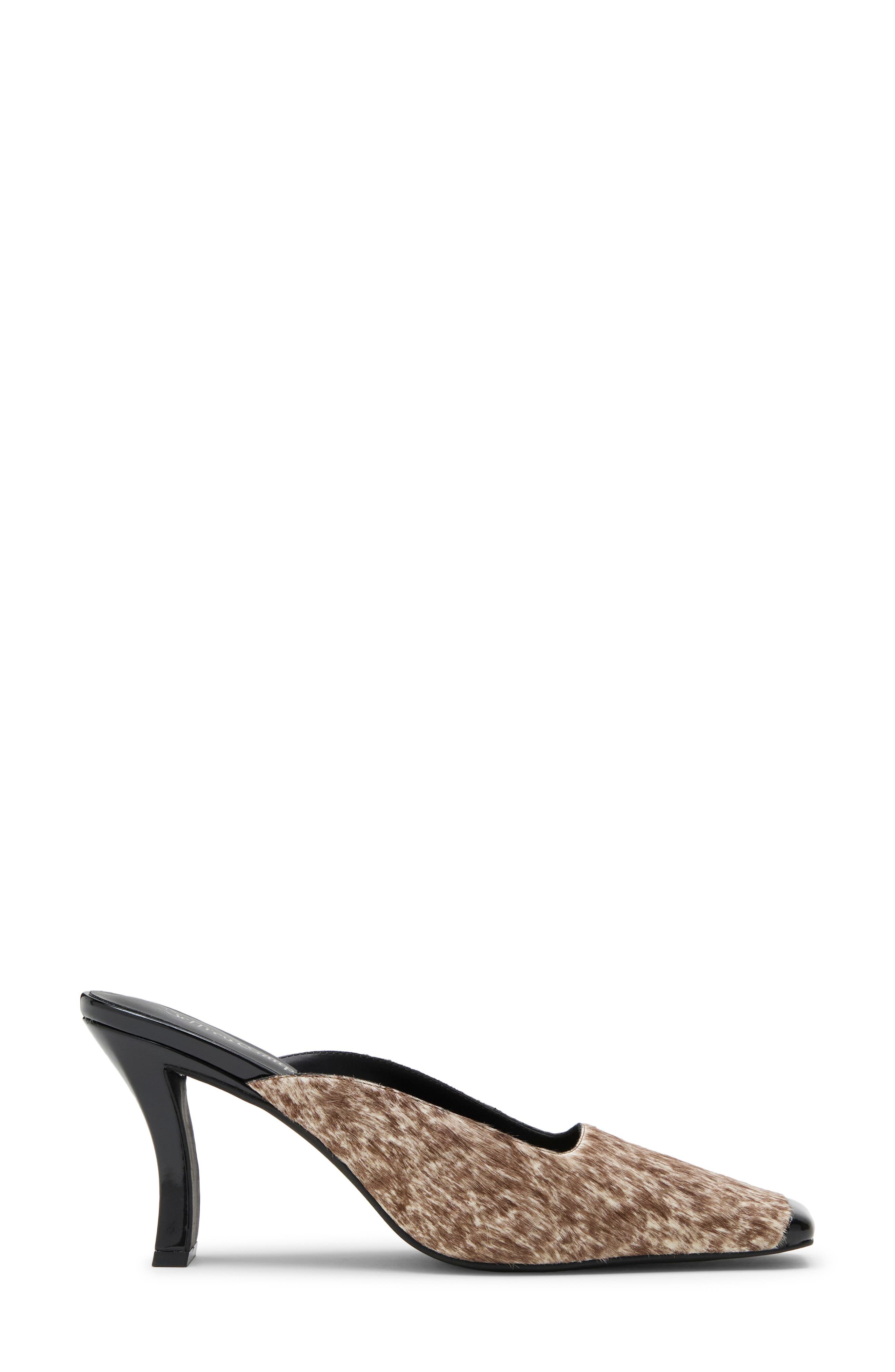 Pathos Square Toe Mule, Alternate, color, BROWN BLACK COMBO