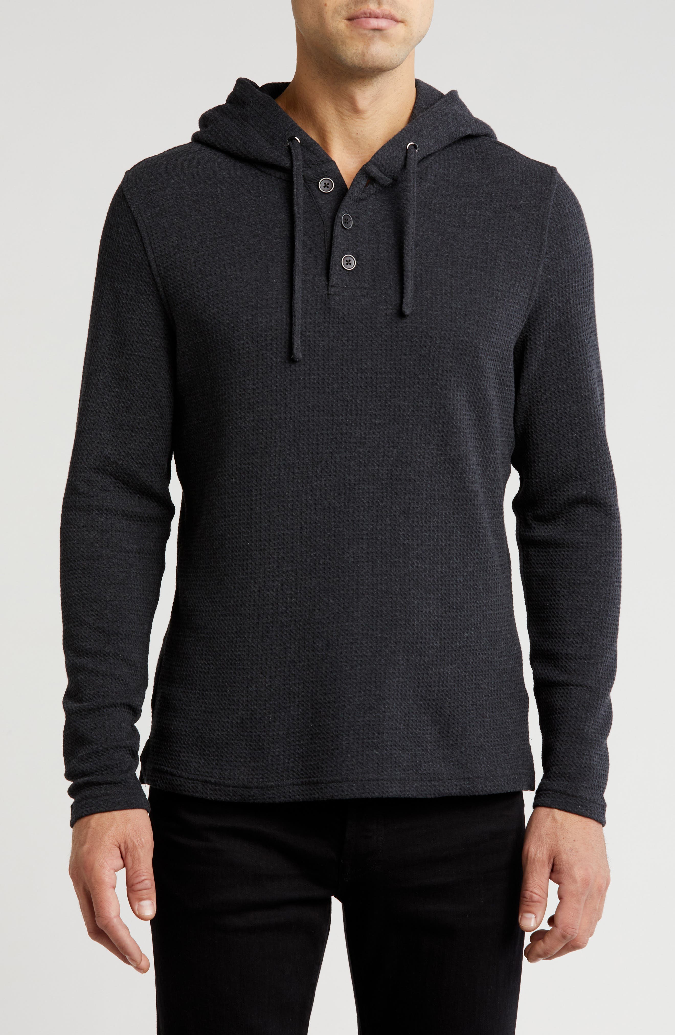 Robert Barakett Kylian Waffle Knit Hoodie