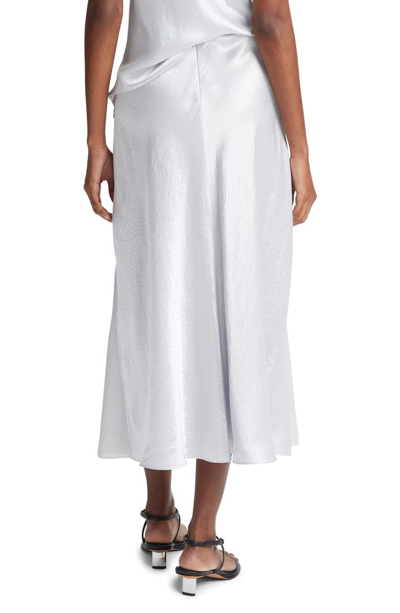 Vince Mixed Media Panelled Skirt, Alternate, color, Silverstone