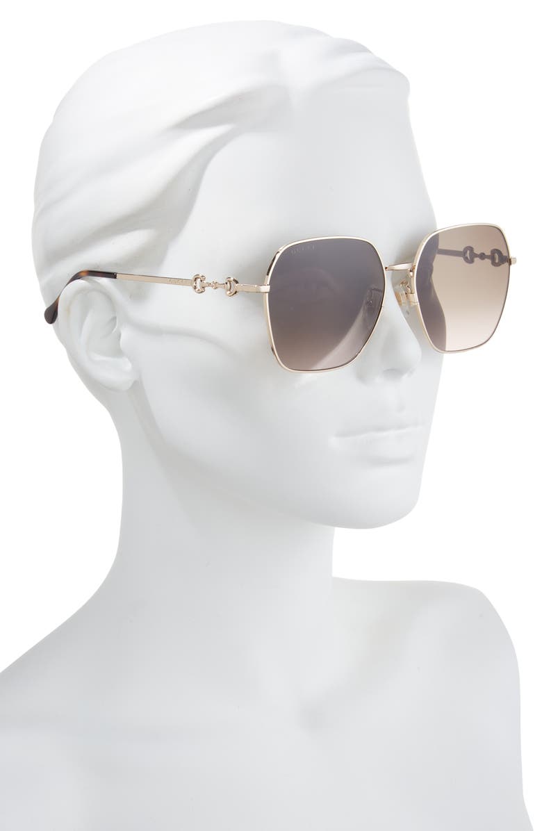 Gucci 60mm Square Sunglasses, Alternate, color,