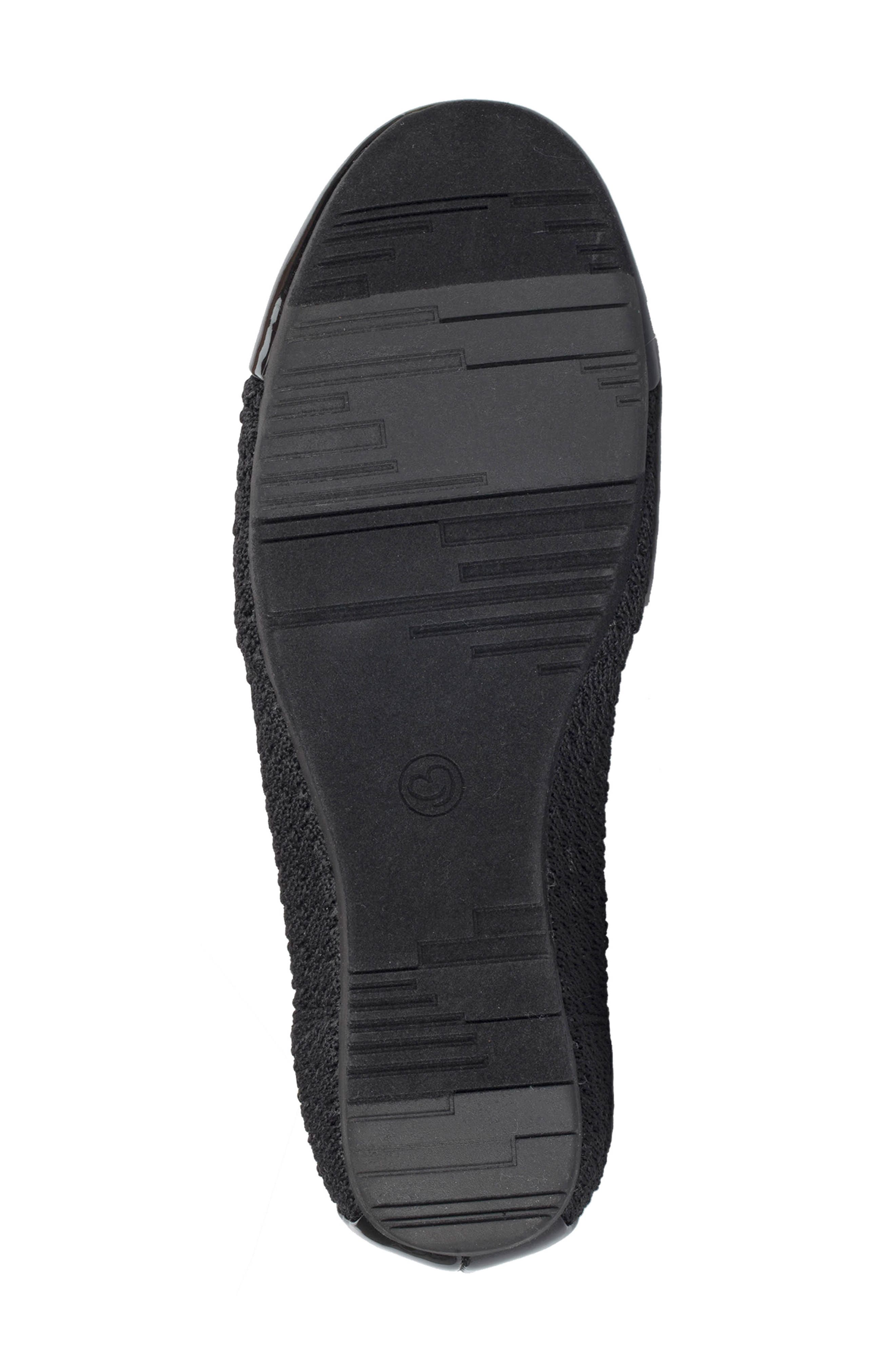 Mia Cap Toe Flat, Alternate, color, BLACK