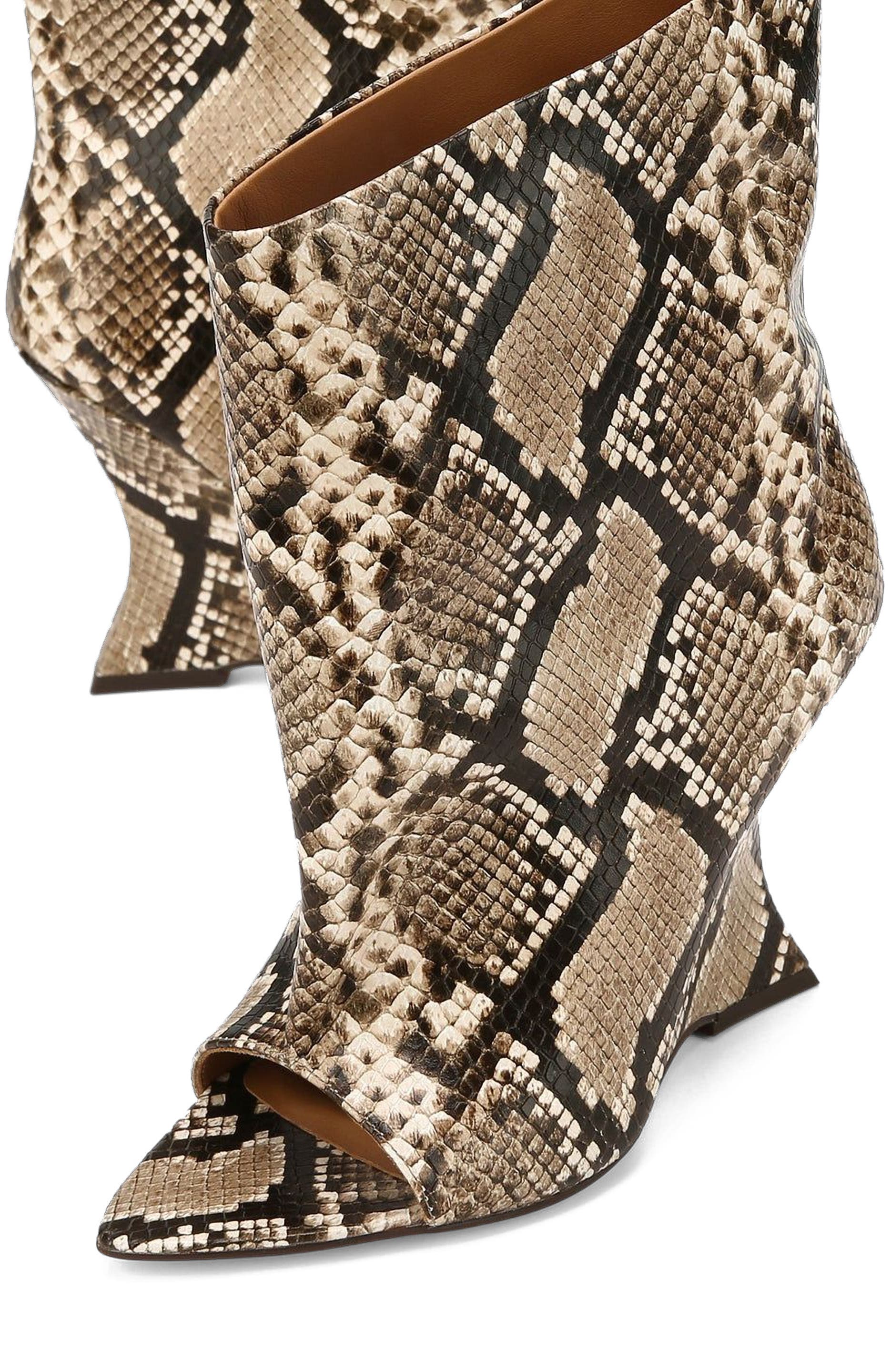 Reptile Embossed Leather, Alternate, color, Natural Snake