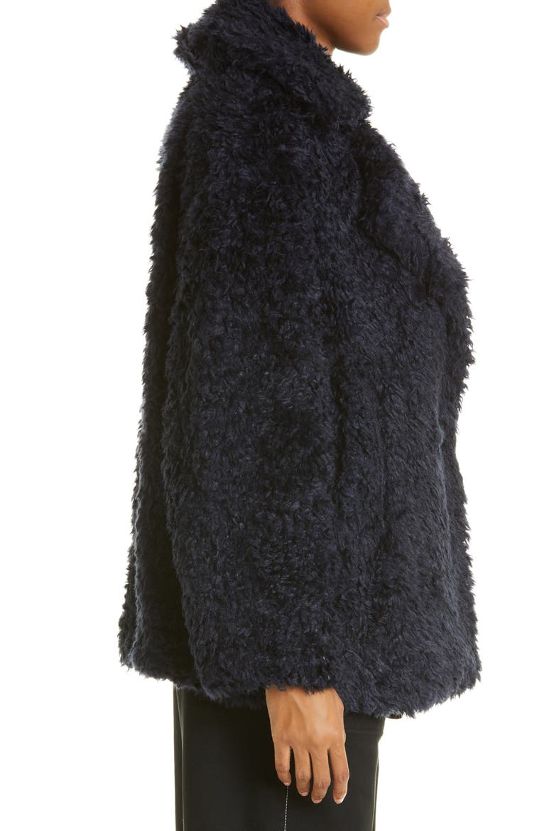 Faux Shearling Jacket, Alternate, color, NAVY