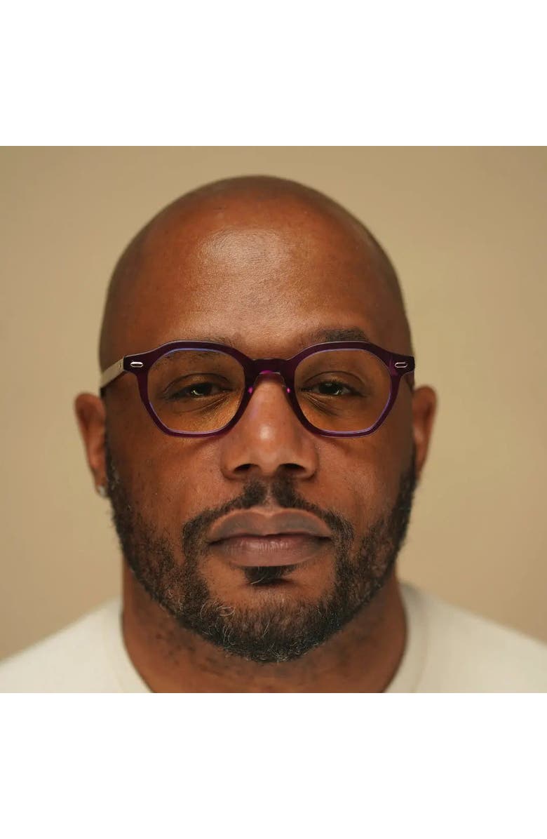 NCMPRBL Haze 46mm Geometric Eyeglasses, Alternate, color, Smoked Violet