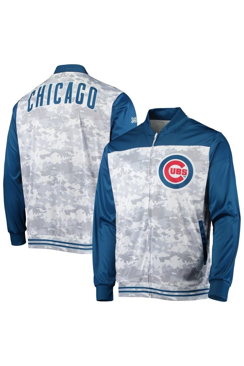 Men's Stitches Royal Chicago Cubs Camo Full-Zip Jacket, Main, color, Royal