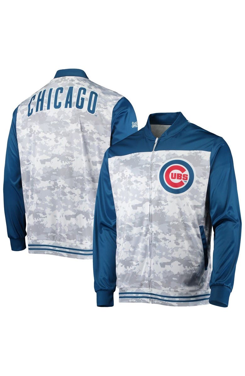 STITCHES Men's Stitches Royal Chicago Cubs Camo Full-Zip Jacket, Main, color, Royal
