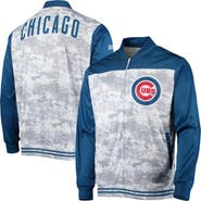 STITCHES Men's Stitches Royal Chicago Cubs Camo Full-Zip Jacket