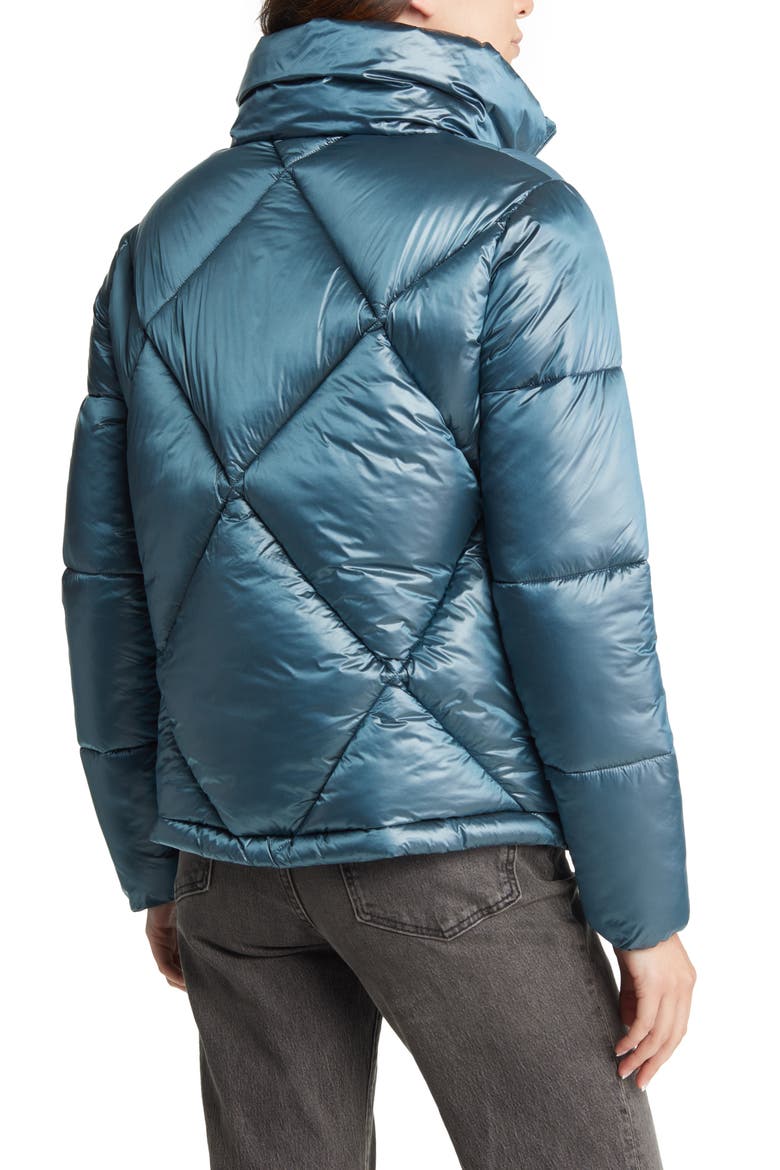 Joan Water Repellent Recycled Nylon Puffer Jacket, Alternate, color, HEAVEN BLUE