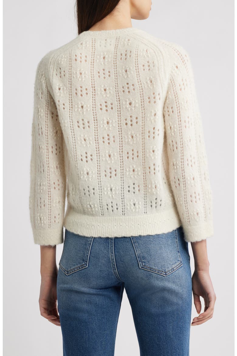 Emiliana Open Stitch Sweater, Alternate, color, IVORY