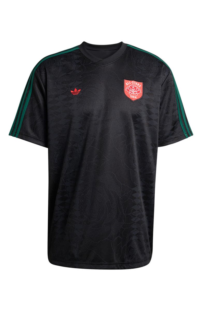 adidas Roses All Star Jersey, Alternate, color, Black/ Collegiate Green/
