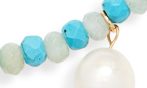 Baublebar Maris Seashell Charm Beaded Necklace In Blue