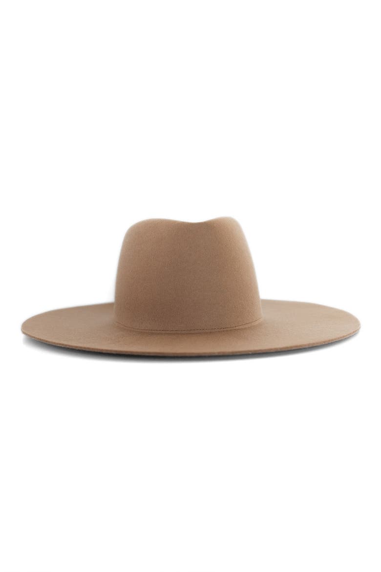 Dakota Wide Brim Felt Hat, Main, color, BROWN