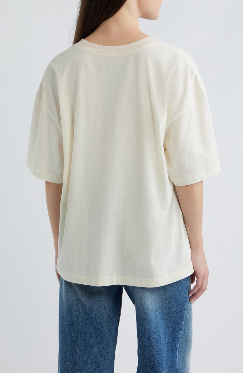GOLDEN HOUR Love You Dearly Graphic V-Neck T-Shirt, Alternate, color, Marshmallow