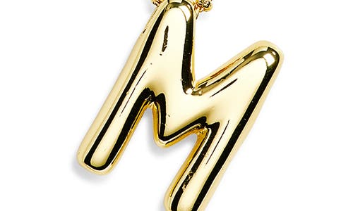 Leith 3d Initial Pendant Necklace In Gold