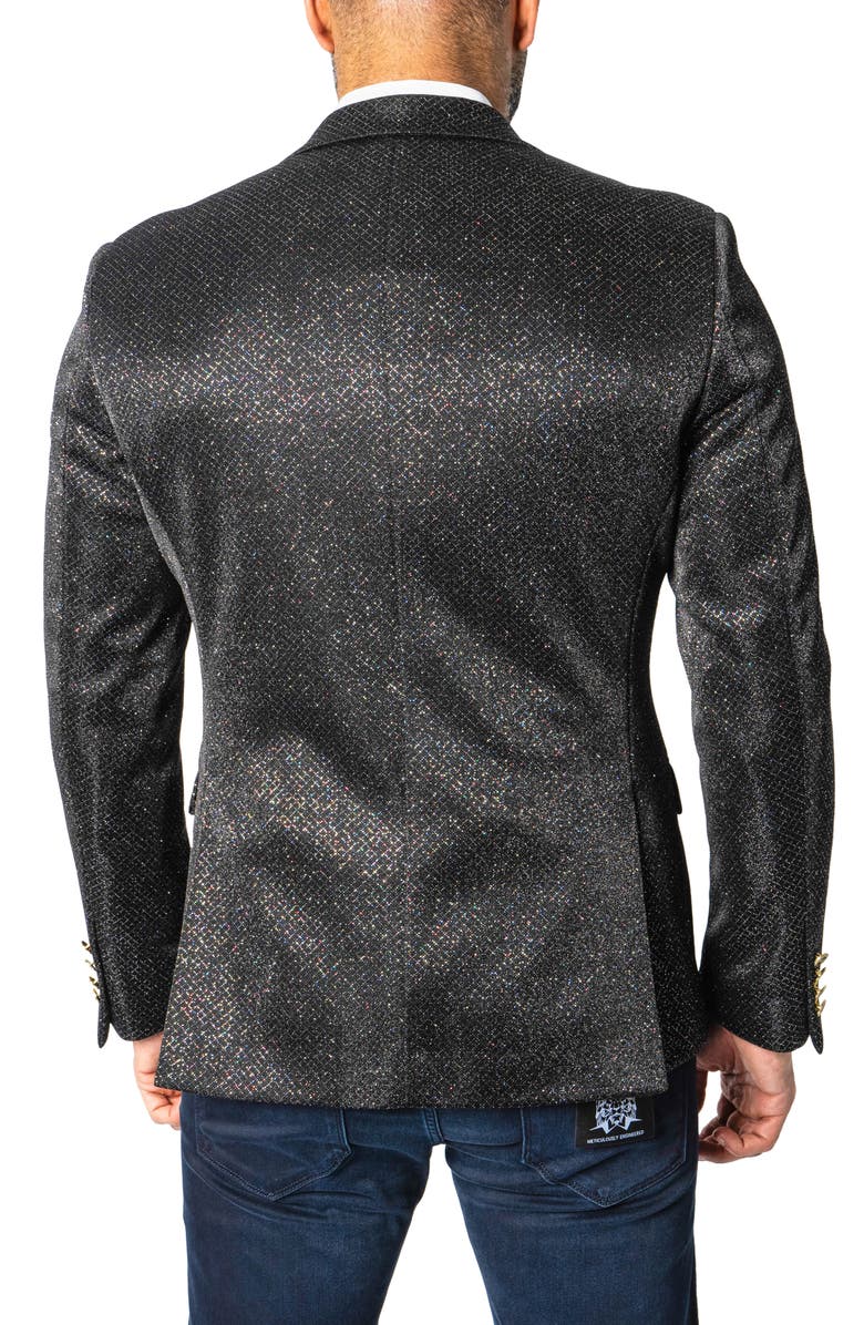 Maceoo Peak Toniz Black Sport Coat, Alternate, color, Black