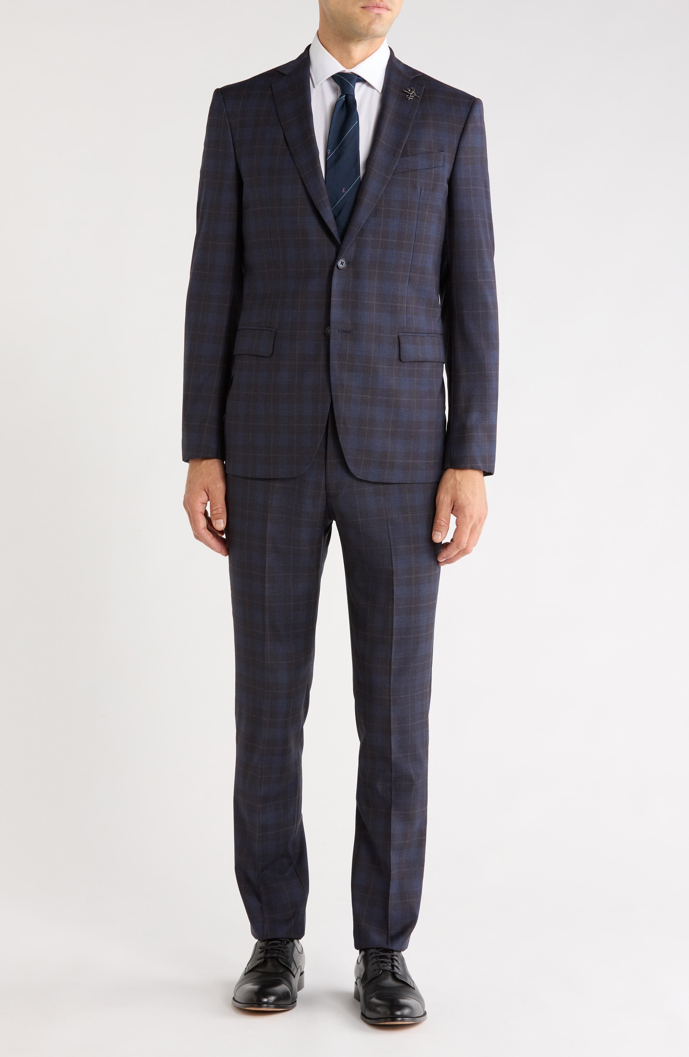 Plaid Two Button Suit