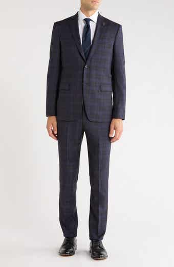 Plaid Two Button Suit