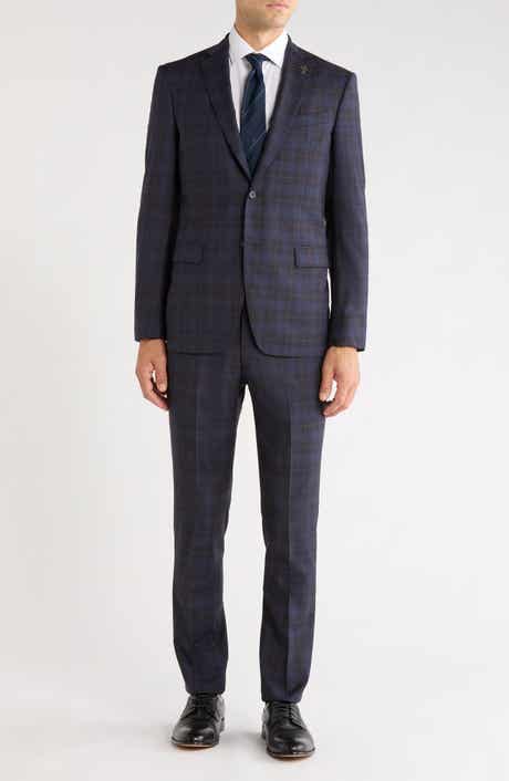 Plaid Two Button Suit