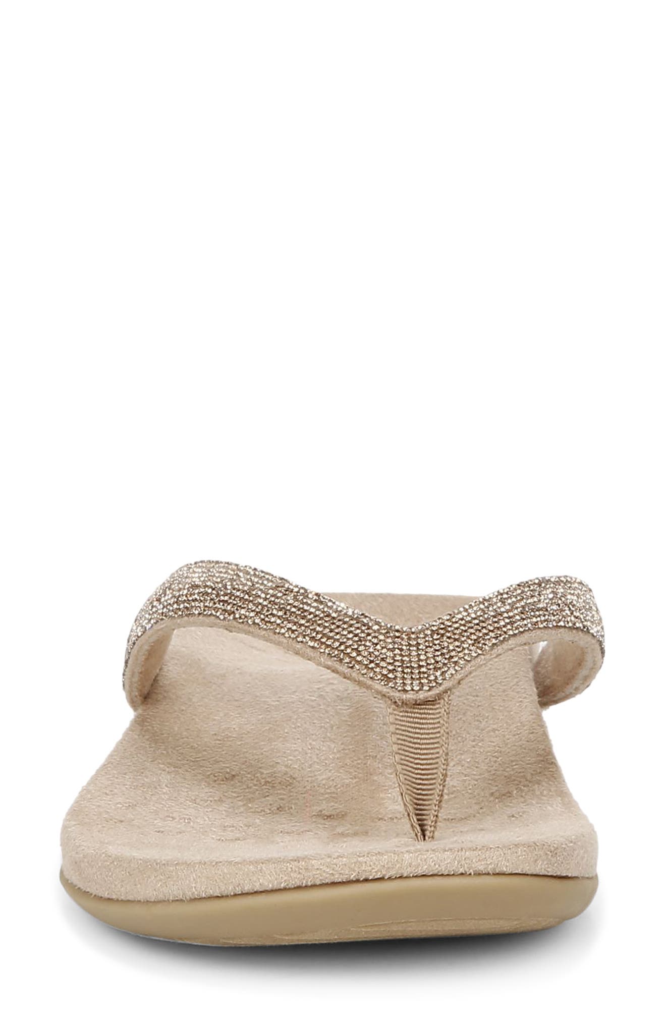 Dillon Shine Flip Flop, Alternate, color, CHAMPAGNE