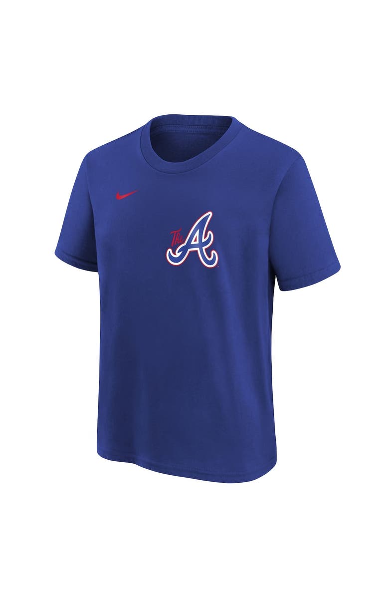 Nike Youth Nike  Royal Atlanta Braves City Connect Wordmark T-Shirt, Alternate, color, 