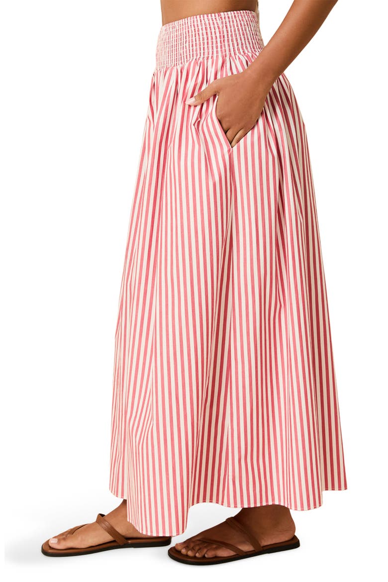 The Noreen Cotton Maxi Skirt, Alternate, color, LIPSTICK RED