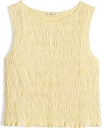 Madewell Smocked Tank Top