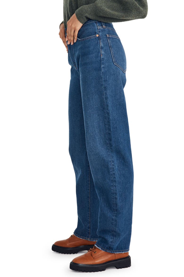 Baggy Straight Leg Jeans, Alternate, color, DARK WORN INDIGO