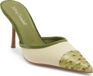 Jeffrey Campbell Parse Pointed Cap Toe Mule