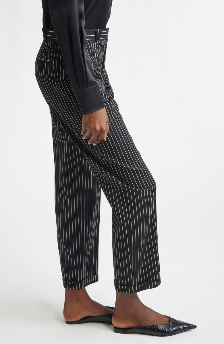 TOM FORD Stripe Wool & Cotton Barathea Pants, Alternate, color, 