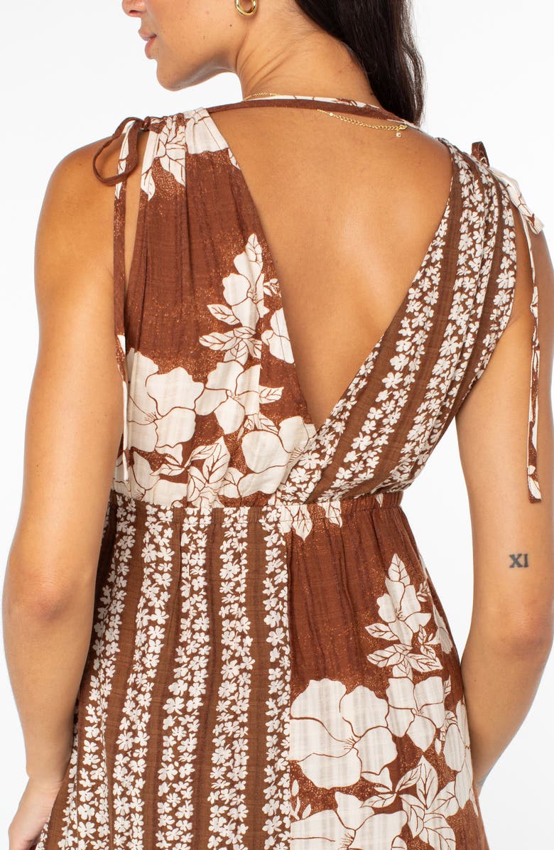 Roxy In the Moment Babydoll Miniderss, Alternate, color, Tiramisu