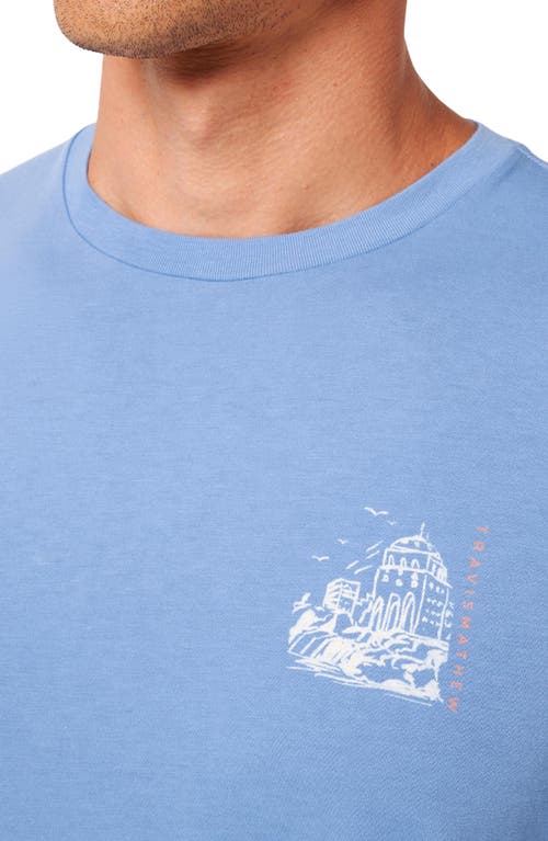 Travismathew Reef Walk Graphic T-shirt In Blue