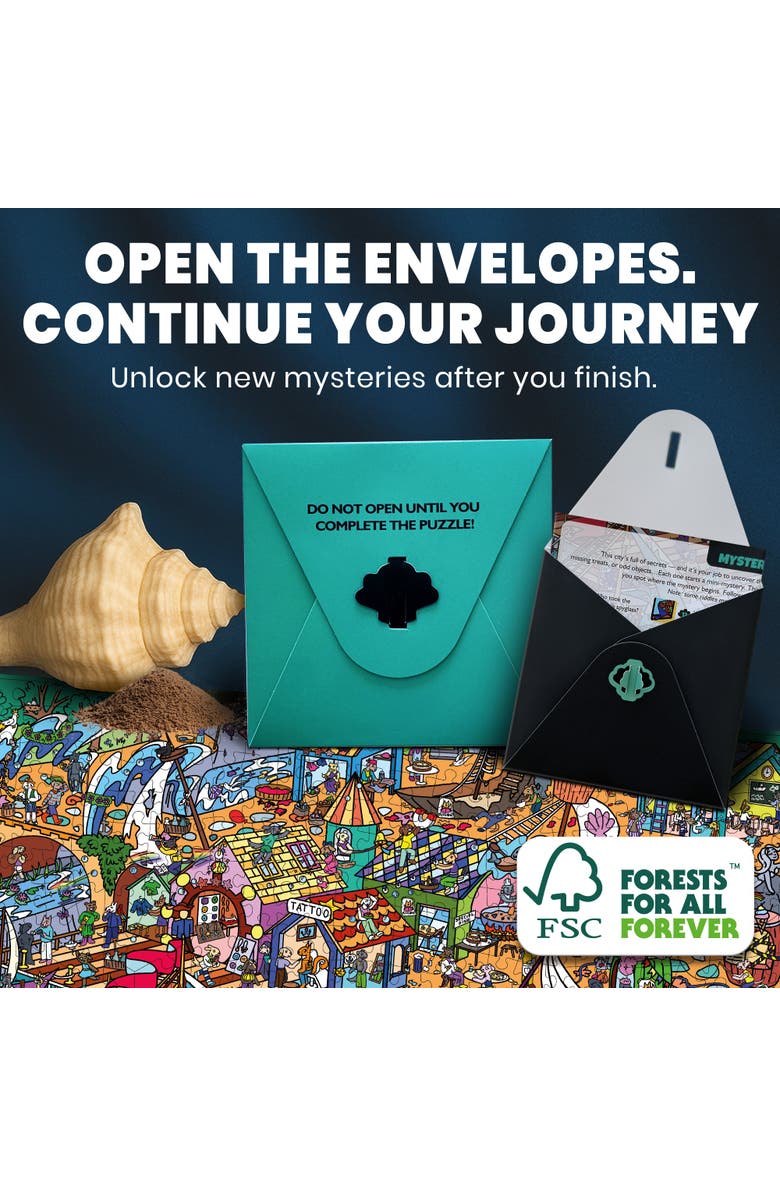 Quokka 1000 Piece Jigsaw Puzzle for Adults - Furfloat Kingdom, Twigtail Kingdom, Rocktail Kingdom & Blush Lotus Kingdom, Alternate, color, Furfloat Kingdom