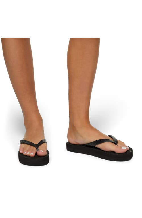 Roxy Beach Up Platform Flip Flop In Black