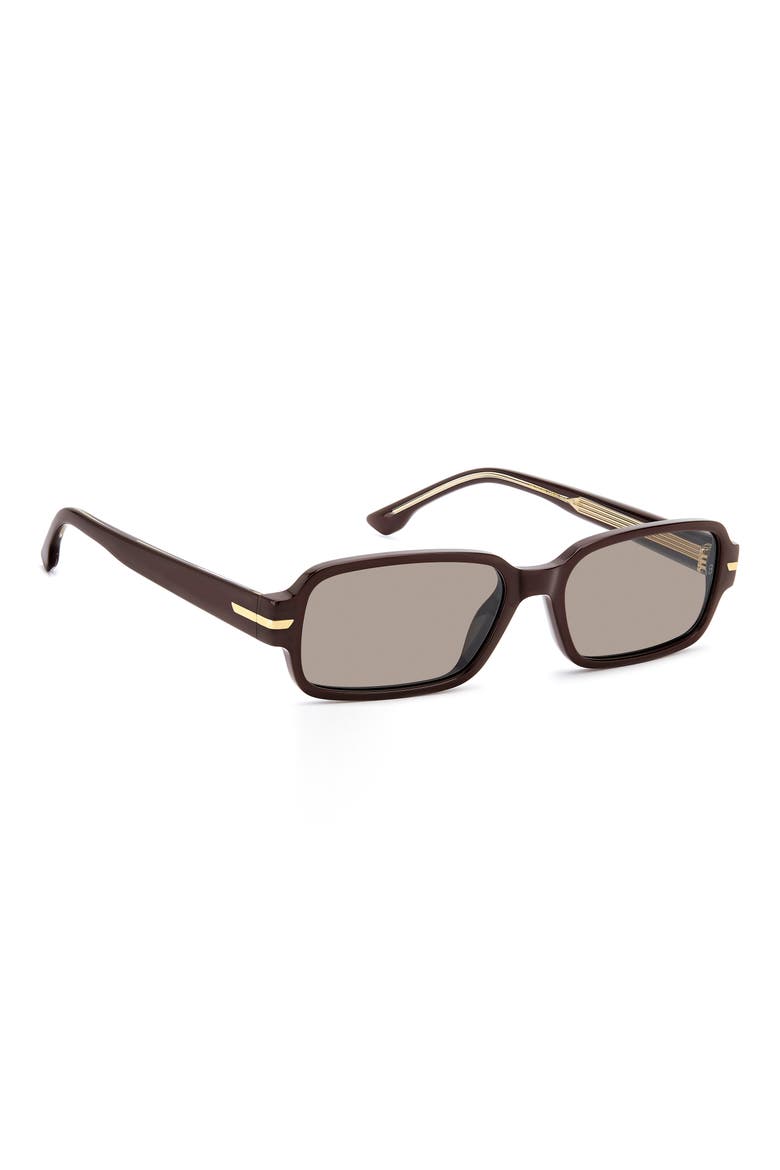 1012 Rectangular Sunglasses, Alternate, color, BURGUNDY/ GREY