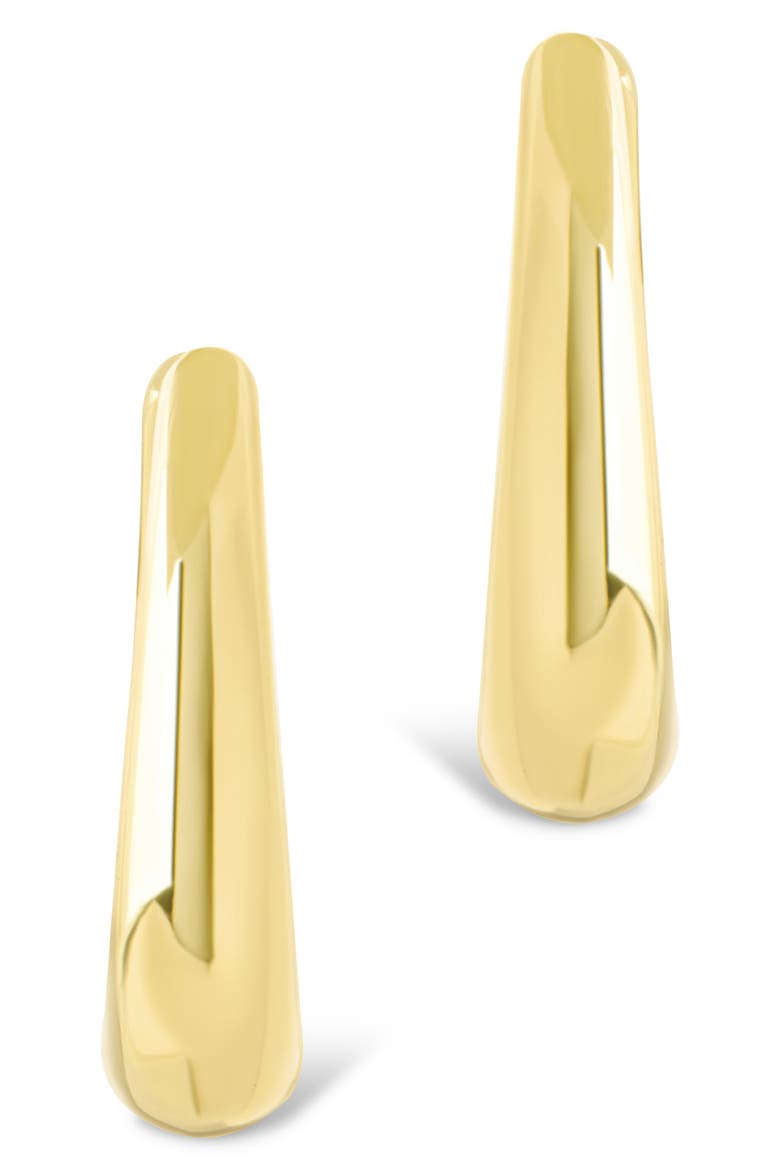 Nikki Teardrop Hoop Earrings, Alternate, color, GOLD