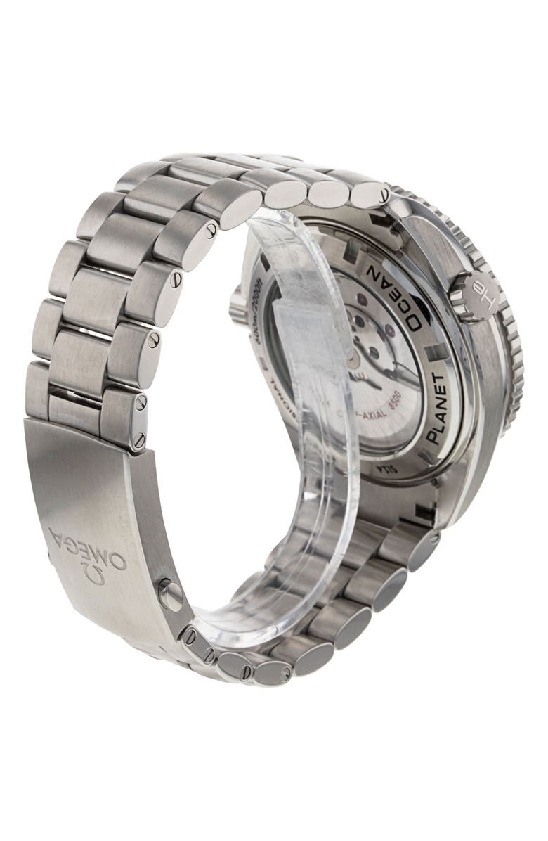 Watchfinder & Co. Omega Preowned Planet Ocean Bracelet Watch, 45.5mm, Alternate, color, 